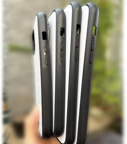 Vista 4 de JUSTRY 5 fundas para teléfono de sublimación a granel compatibles con iPhone 14 Pro Max, 6.7 pulgadas (2022), fácil de sublimar, funda
