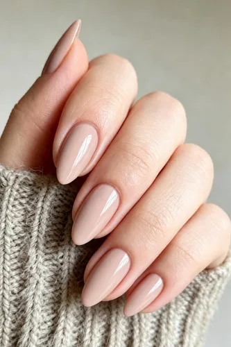 Vista 20 de AzureBeauty - Uñas cortas a presión con forma de almendra, color azul Marrón Amarillo Púrpura