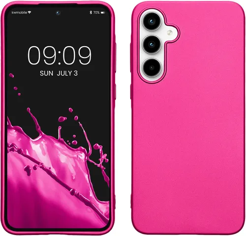 Vista 197 de kwmobile Funda compatible con Samsung Galaxy A12 - Funda protectora de silicona TPU suave y delgada - Azul Báltico