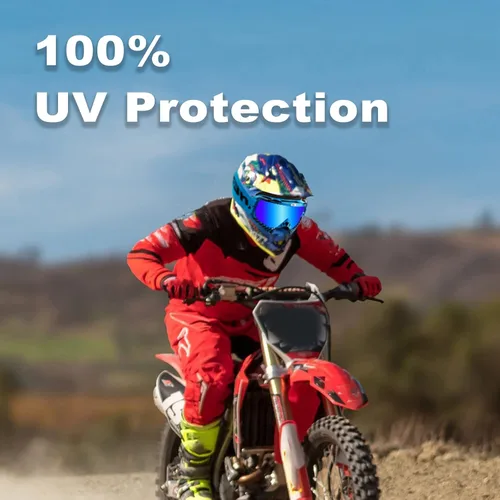 Vista 7 de Gafas de motocross para adultos, motocross, motocross, 4 ruedas, MX ATV todoterreno, lentes antiniebla para hombres y mujeres