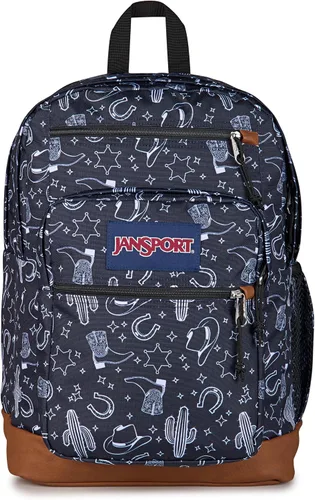 Vista 13 de JanSport Mochila genial con funda para laptop de 15 pulgadas, mochila grande para computadora con 2 compartimentos, correas ergonómicas, Negro