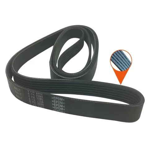 Vista 5 de 6PK2285 Cinturón de serpentina 6 varillas de 89.96 pulgadas para Terraza 2005 Thunderbird 1988 Cherokee 1982 CJ5 1982 CJ7 1982 Scrambler 1982