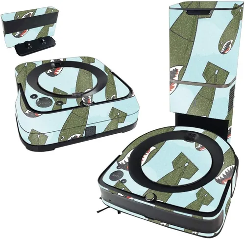 Vista 5 de MightySkins - Piel brillante con purpurina compatible con iRobot Roomba s9+ Vacuum y Braava Jet m6 Bundle – Mariposas Acabado protector