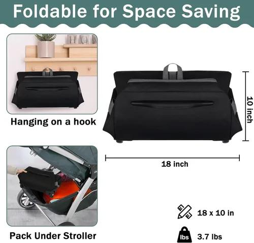 Vista 3 de Bolsa de viaje para asiento de coche infantil SCTEL Compatible con Doona, asiento de coche y base, Chicco Keyfit 35 y base, bolsa de viaje Doona