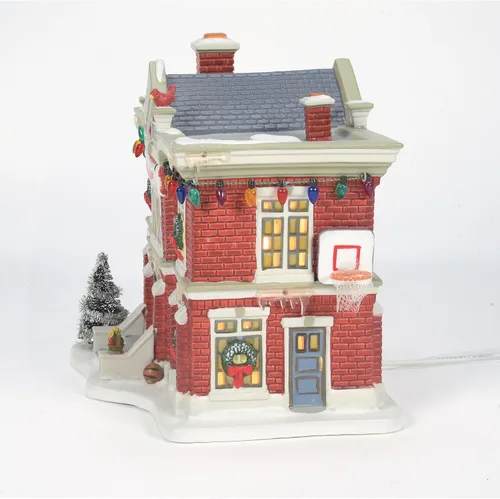 Vista 6 de Department 56 Pueblo de Historia de Navidad Escuela Primaria Cleveland