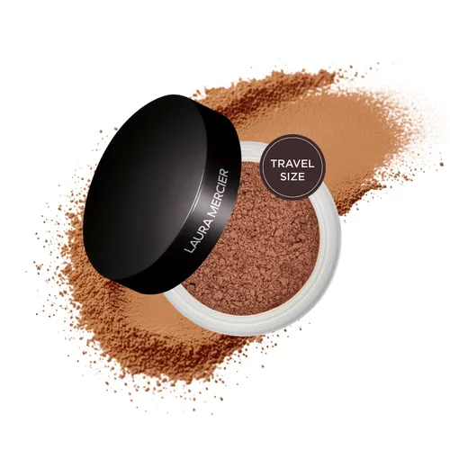 Vista 15 de Laura Mercier Polvo de ajuste suelto translúcido, control de brillo las 24 horas, acabado mate suave, impregnado con vitaminas C+ E, uso duradero