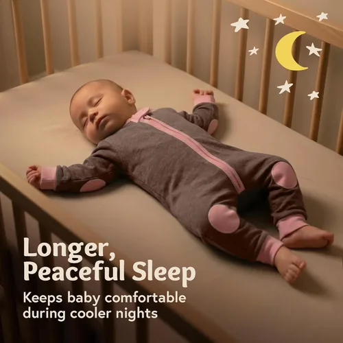 Vista 5 de baby deedee Sleepsie Velour - Cotton Long Sleeves Pajama Atrapa sueños