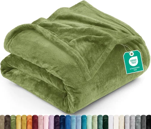 Vista 83 de Utopia Bedding - Manta de vellón de lujo, mullida, antiestática; manta de suave microfibra de 8.8 oz/yd² (300 g/m²) para sofá y cama; tamaño Gris
