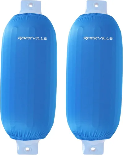 Vista 42 de Rockville C8527NB - Paquete de 4 fundas para guardabarros de barco de 8.5 x Azul marino