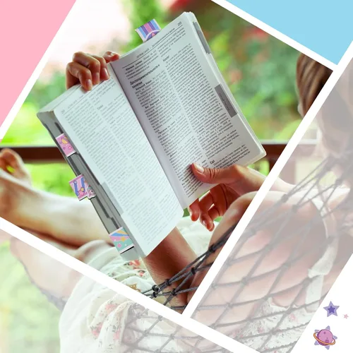 Vista 7 de Containlol 40 marcapáginas magnéticas de unicornio de regalo de regreso a clases, bonitos clips de página, marcadores de página a granel para aula