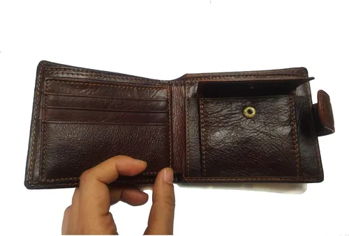 Vista 23 de Hombres Cool Eagle Wolf Caballo Totem Cuero Vaca Vertical Cartera Cremallera Multi-tarjeta Titular, Tótem de caballo, Minimalista