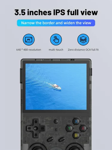 Vista 3 de Consola de juegos portátil RG353V Retro, sistema operativo dual Android 11 y Linux compatible con 5G WiFi 4.2 Bluetooth Moonlight Streaming Salida