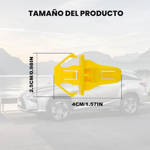 Vista 2 de 20 clips para moldura de parachoques, remaches de nailon amarillo, para puerta, compatible con Acura RLX 2018-2020 Honda CR-V (2012-2014)