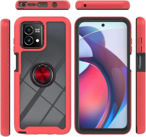 Vista 18 de Funda compatible con Xiaomi Poco X3 NFC, compatible con Xiaomi Poco X3 Pro/Poco X3 Ring Stand 3 en 1, color negro