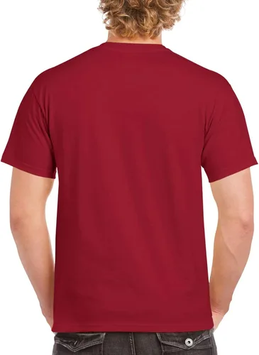 Vista 2 de Gildan - Camiseta cómoda de jersey gruesa con cuello reforzado para hombre