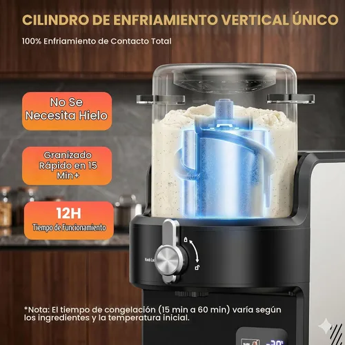 Vista 5 de Máquina de granizado con 15 minutos de aguanieve rápido 6 preestablecidos