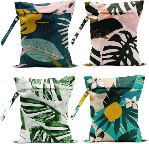 Vista 26 de 2 Piezas Bolsa Húmeda, Bolsa Impermeable Húmeda y Seca, Bolsa de Lavandería Pequeña, para Traje de Baño, Piscina, Viaje, Playa, Pañales, Ropa Sucia