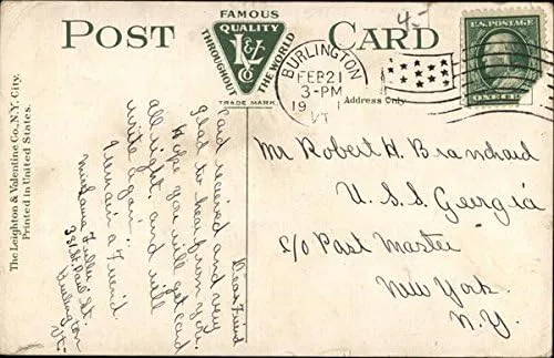 Vista 2 de Post Office and Custom House Burlington, Vermont VT Original Antique Postcard