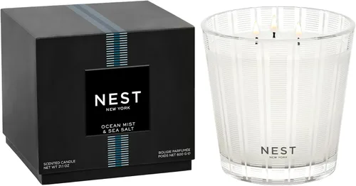 Vista 13 de NEST New York - Vela perfumada con tres mechas, limón y menta de Amalfi - 21.2 oz - Hasta 100 horas de tiempo de combustión - Recipiente de vidrio