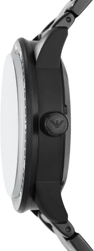 Vista 2 de Emporio Armani Mens Stainless Steel Watch with Chronograph or Three Hand Movement