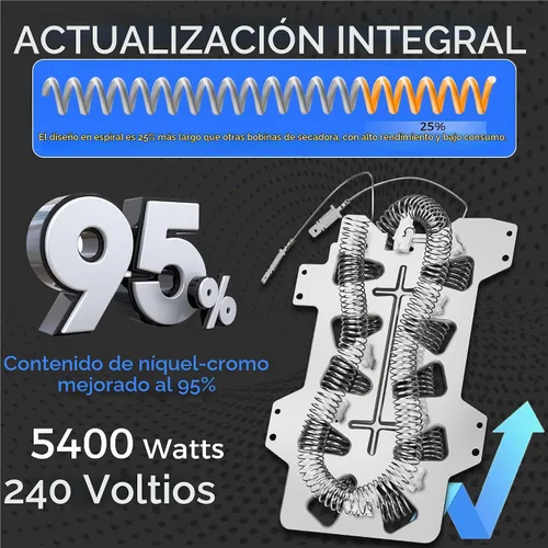 Vista 3 de Elemento calefactor para secadora DC47-00019A actualizado 2026 DC96-00887A DC47-00016A DC47-00018A DC32-00007A Fusible térmico apto para secadora