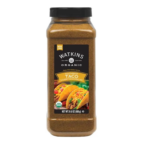 Vista 4 de Watkins Organic Gourmet Mezcla de condimentos secos, chile, 18.3 onzas (paquete de 1)