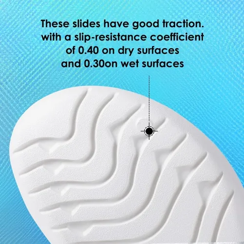 Vista 4 de Menore Recovery Slides for Women Men with Arch Support Sport Sandals Cushion Cloud Slippers Reduces Stress on Feet Non-Slip Shower Shoes Indoor &