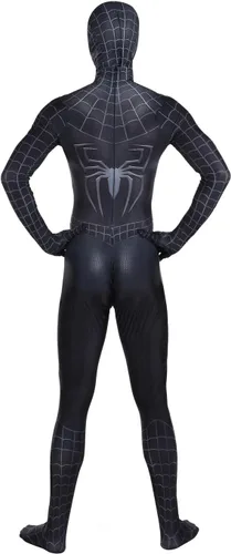 Vista 5 de COGUCI Black Halloween Cosplay Costume Breathable Stretchy Spandex Material Suit for AdultKids