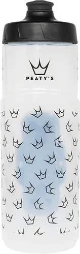 Vista 3 de Peaty's Fidlock Lockin - Botella de agua magnética para bicicleta y soporte, corona/transparente, 20.3 fl oz/ 20 onzas