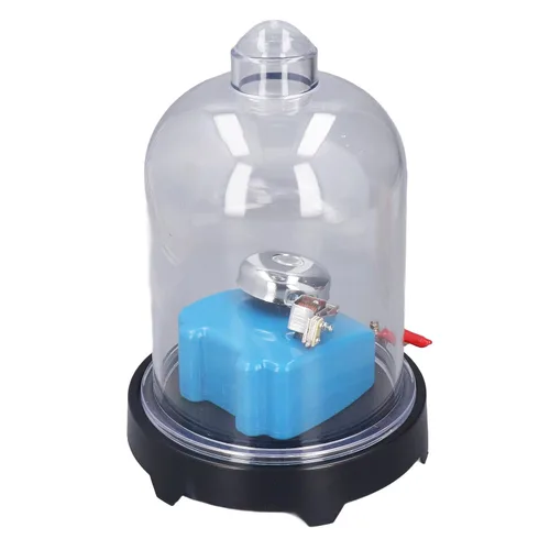 Vista 8 de Tarro de vacío con base, cámara de vacío, tarro de plástico de laboratorio para experimento de propagación de sonido, herramienta educativa