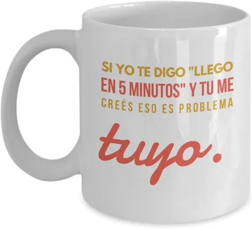 Vista 4 de Taza de Cafe Llego Vaso, taza de téa divertidas, tazas personalizadas, coffee mug inspiradoras, taza con mensajes positivos.
