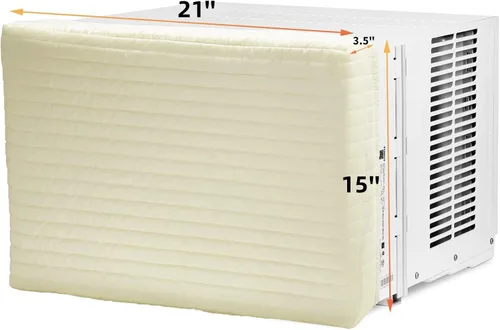 Vista 8 de Homydom Cubierta de aire acondicionado de ventana para interior, cubiertas de aire acondicionado para unidad de pared interior, 21 x 15 x 3.5