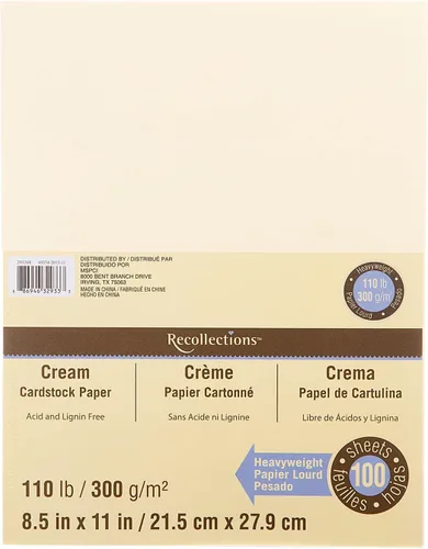 Vista 11 de Recollections 100 hojas de papel de cartulina negro pesado de 8.5 x 11 pulgadas, papel sin ácido ni lignina para álbumes de recortes, artes