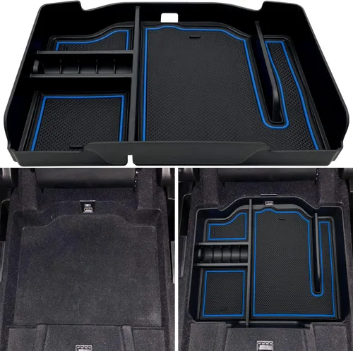 Vista 9 de Organizador de consola central compatible con Dodge RAM 1500 2500 3500 2026 2025 2024 2023 2022-2019 Accesorios Caja de almacenamiento interior Negro