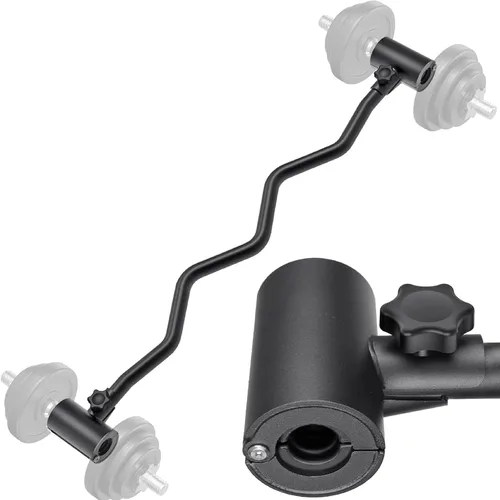 Vista 11 de Kipika Convertidor Ajustable de Mancuerna a Barra - Adaptador de Barra de Curling EZ - Equipo Versátil de Levantamiento de Pesas para Gimnasio