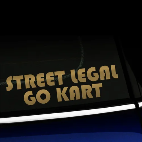 Vista 13 de Street Legal Go Kart - Calcomanía de vinilo para Mini Cooper, color a elegir - [azul azul]
