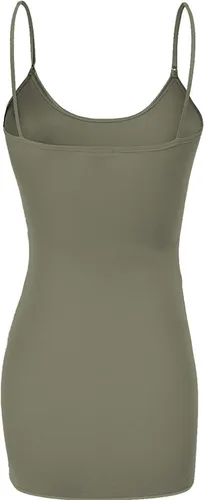 Vista 134 de Emmalise Camisola larga casual básica para mujer, con tirantes ajustables, top en capas