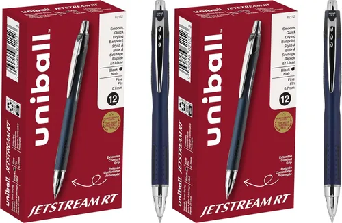 Vista 9 de Uniball 70879 Uni-Ball Jetstream Punta Fina 0.7 Mm Paquete de 3, Surtido