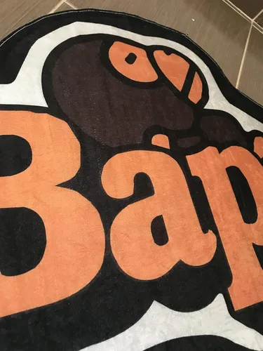 Vista 2 de BAPE - Alfombra moderna de decoración naranja, 35 pulgadas de ancho x 23 pulgadas de largo (23.6 x 35.4 in), tapete para habitación de niños