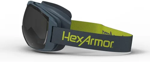 Vista 3 de HexArmor Gafas de seguridad antivaho MX500, diseño sobre las gafas, amplio campo de visión, protección ocular con clasificación de salpicaduras