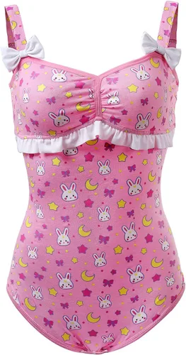 Vista 5 de Littleforbig Mameluco de algodón para pijama - Usagi Moon