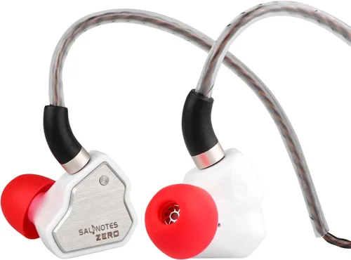 Vista 23 de Linsoul 7Hz Salnotes Zero HiFi 10mm controlador dinámico auricular que se ajusta al oído IEM con diafragma compuesto de metal, placa frontal
