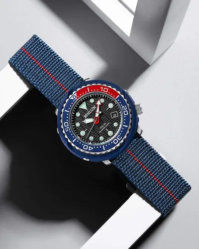 Vista 5 de BINLUN Banda de reloj de nylon de tela elástica Correa de repuesto militar impermeable para hombres