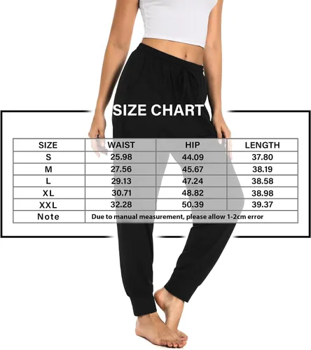 Vista 7 de OLIKEME Pantalones deportivos de yoga para mujer, cintura alta, con cordón, casuales, ligeros, de secado rápido, pantalones de entrenamiento
