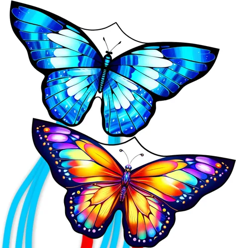 Vista 13 de Xida Butterfly Kite for Kids & Adults Easy to Fly, Ages 4-8 8-12, Large Kite with 300ft Handle, Perfect for Beach Trips