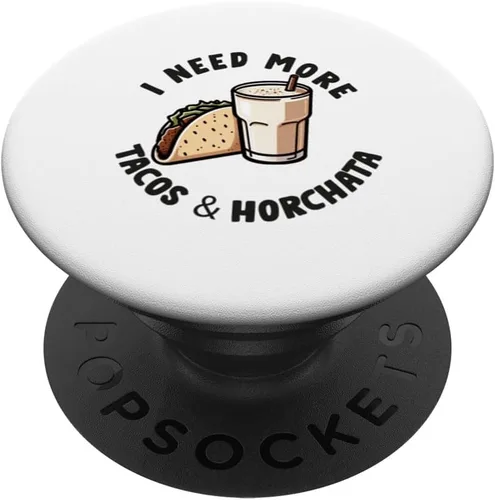 Vista 6 de Tacos & Horchata Mexican Food Lover Cinco de Mayo Mexicana PopSockets MagSafe PopGrip for iPhone