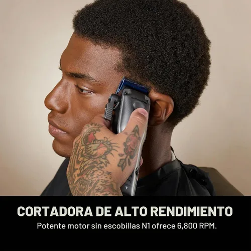 Vista 2 de BaBylissPRO FXONE LO-PROFX - Cortapelos inalámbricos profesionales para hombres con batería intercambiable