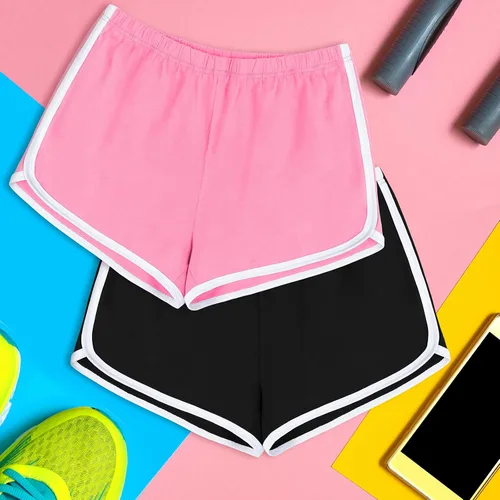 Vista 5 de URATOT 5 Packs Soft Comfy Booty Shorts for Women Cotton Yoga Sports Workout Short Athletic Gym Lounge Dolphin Shorts