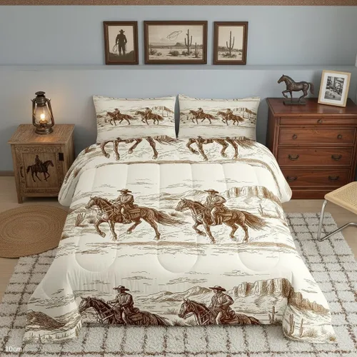 Vista 10 de Erosebridal - Juego de edredón Samurai, juego de ropa de cama al atardecer, edredón japonés de samurái cálido y suave, decoración de dormitorio