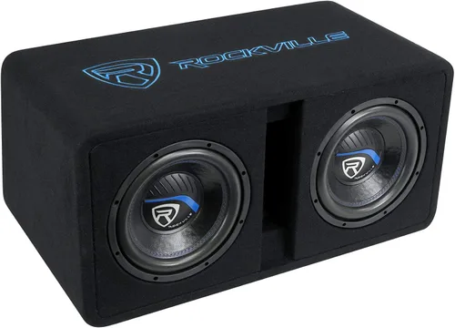 Vista 16 de Rockville DV8K52 - Subwoofers dobles de 8 pulgadas K5 1600 W para automóvil, carcasa ventilada, 2 ohmios